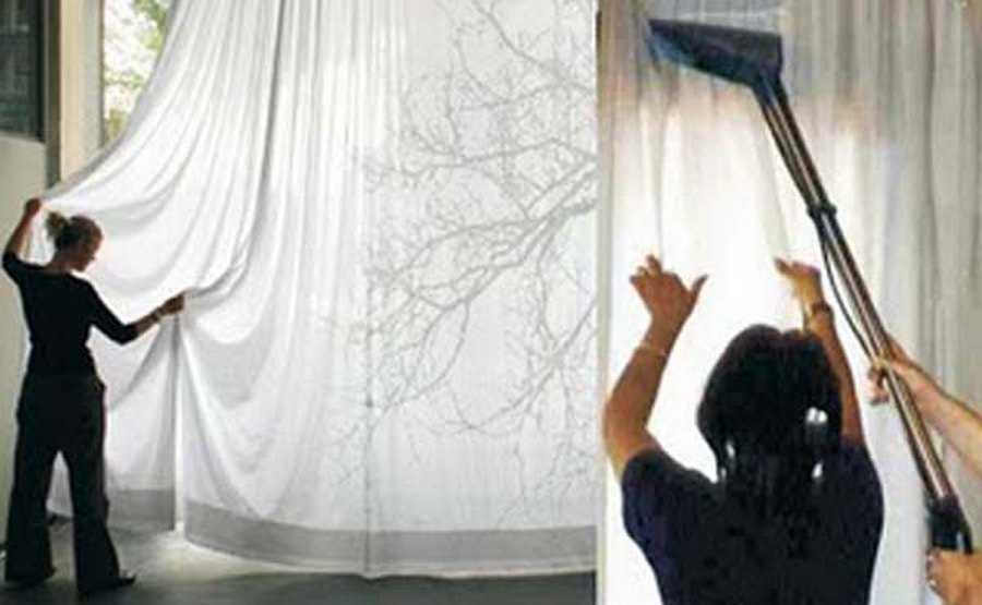 Как гладить шторы?