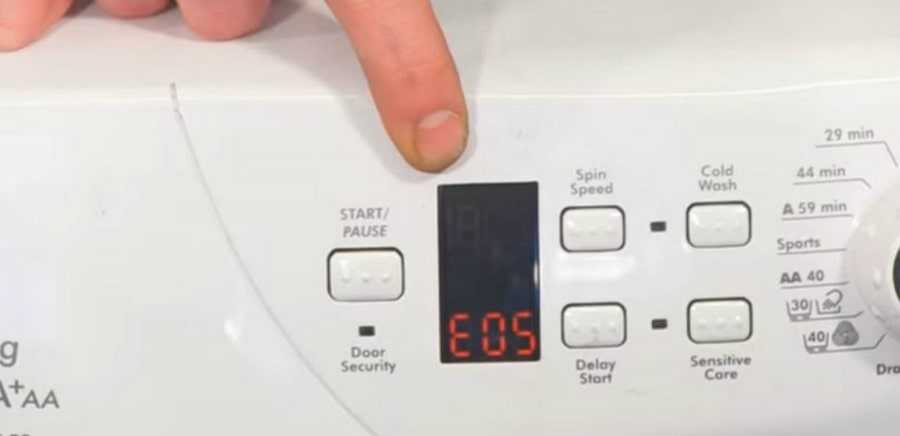 Ошибка е03 на стиральной машине канди: причины, как устранить