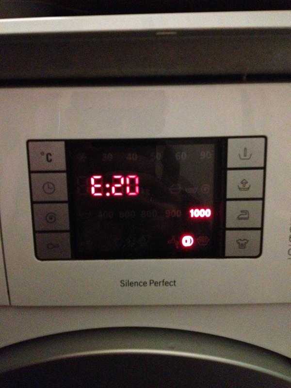 Ошибка f00, е00 в стиральной машине бош