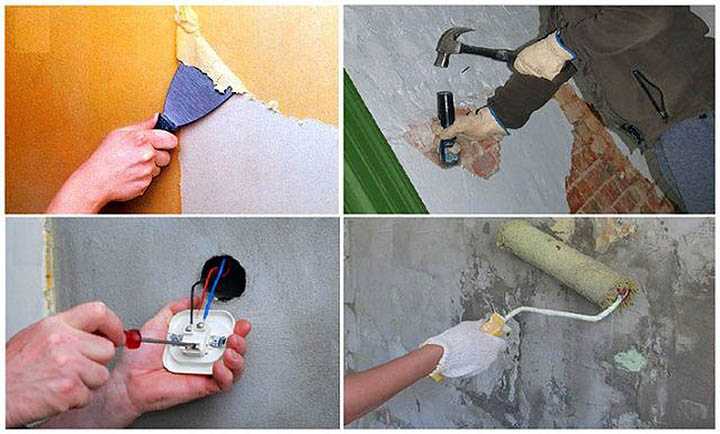 Как очистить стену от старой шпаклевки