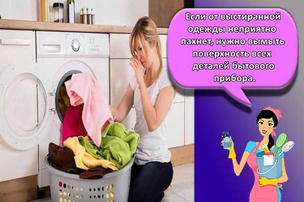 Белье после стирки неприятно пахнет: почему постиранные в стиральной машине-автомат вещи воняют тухлым и кислым, что делать с запахом от одежды?