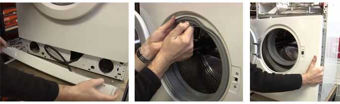Как снять верхнюю крышку стиральной машины bosch (бош) с вертикальной и фронтальной загрузкой, как установить обратно?