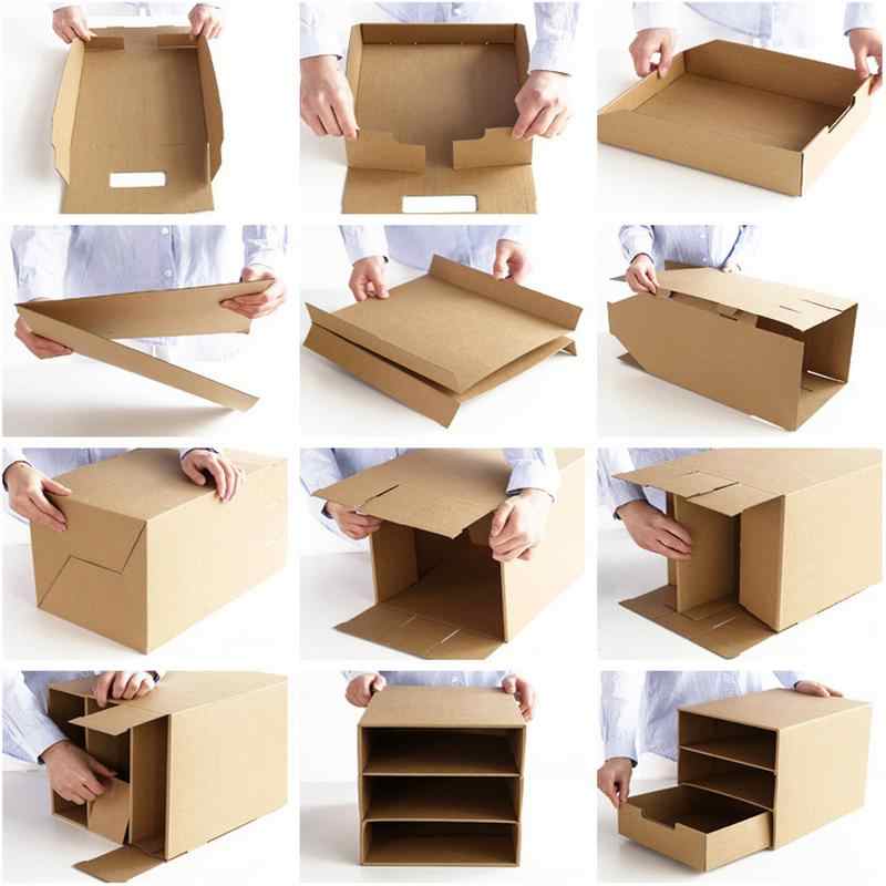 Коробки для хранения вещей: делаем своими руками из картона и ткани