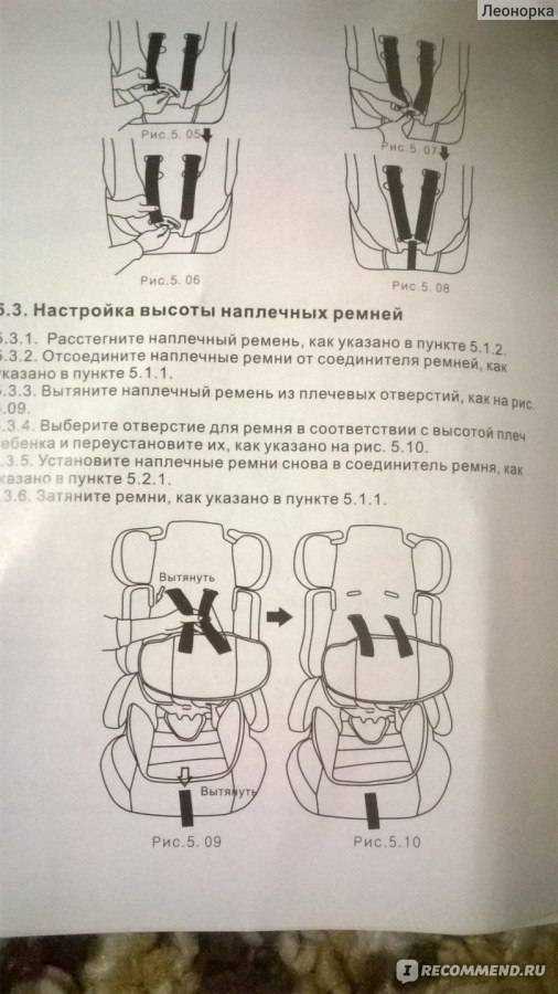 Инструкция сборка автомобильного детского кресла