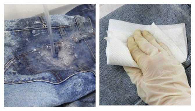 Полезные советы, чем вывести засохшую краску с джинс в домашних условиях