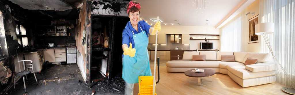 Уборка после пожара: как отмыть сажу и копоть