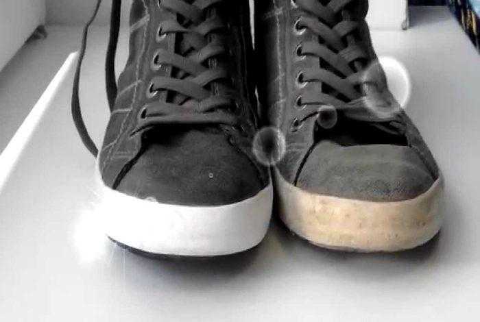 Как и чем оттереть черные полосы и убрать желтизну с подошвы обуви 👞 | cleanipedia