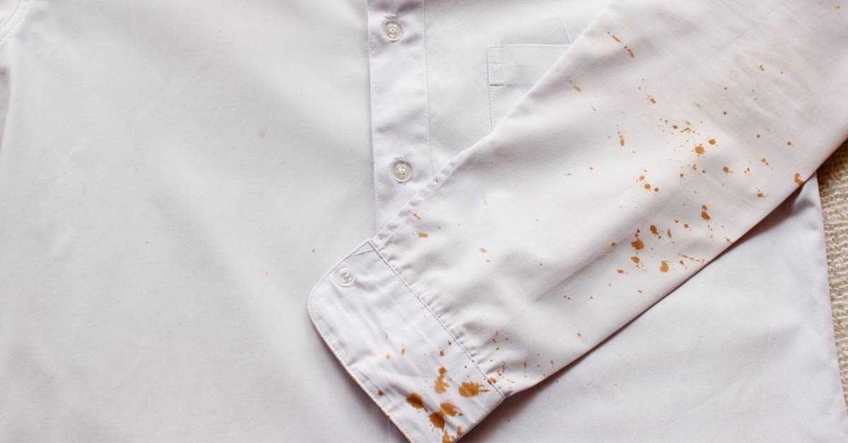 Как вывести пятно от ржавчины на белой и цветной одежде: освещаем тщательно