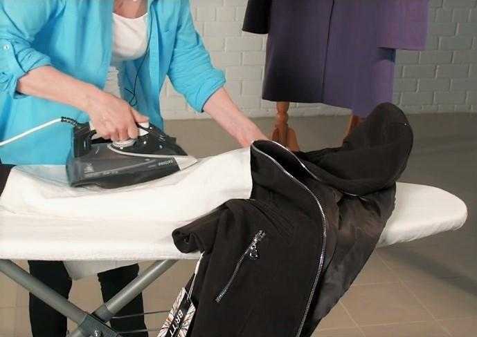 Разглаживание куртки с наполнителем полиэстер после покупки