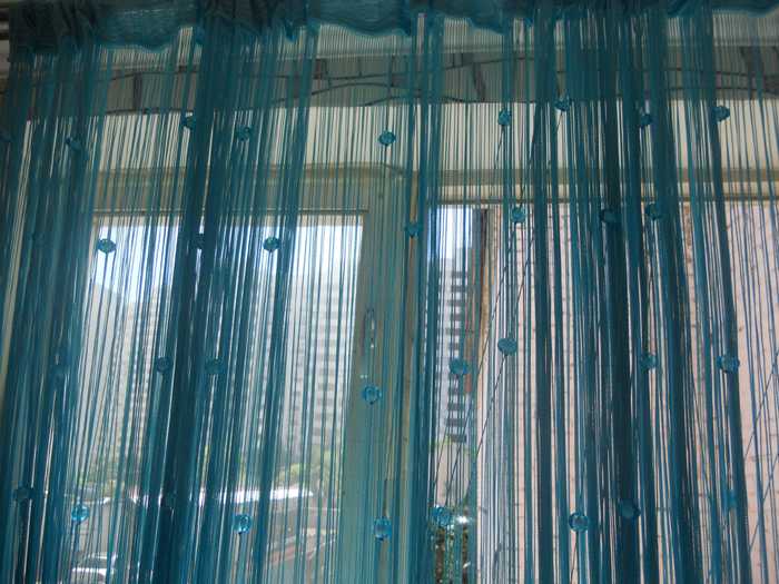 Как распутать шторы нити со стеклярусом?