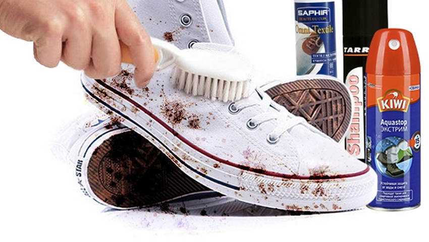 Как почистить белые кроссовки: как отмыть в домашних условиях, чем отбелить резиновую подошву на кедах от краски, желтых пятен и черных полос, как вернуть белый цвет