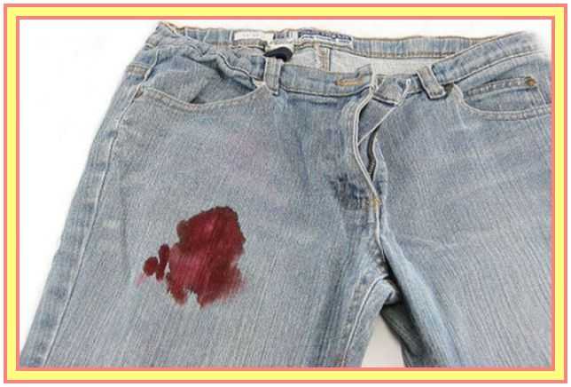 Как отстирать и удалить свежую или засохшую кровь с джинсов
