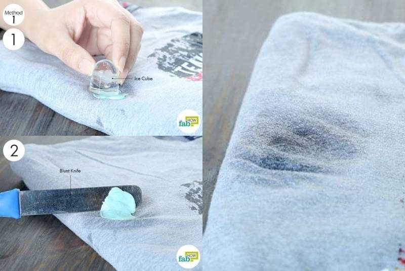 Чем и как убрать с одежды наклейку в домашних условиях