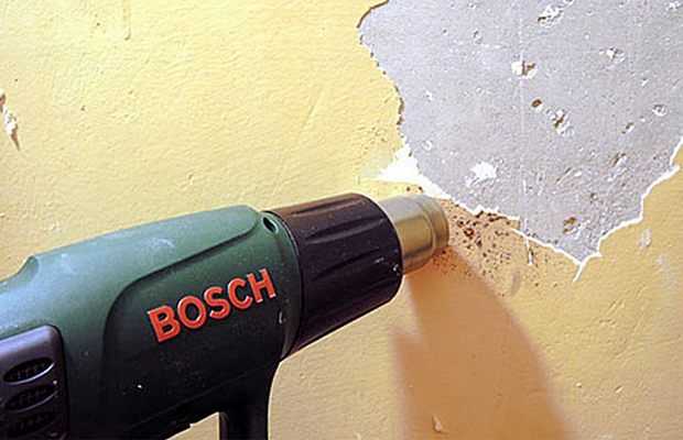 Рекомендации, как снять акриловую, масляную, водоэмульсионную краску с бетонных стен