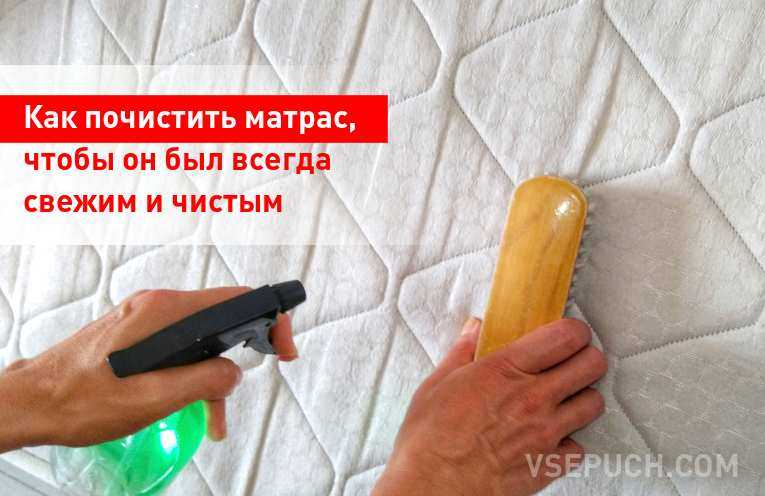 Как почистить матрас в домашних условиях от запаха и пятен: простые способы с видео