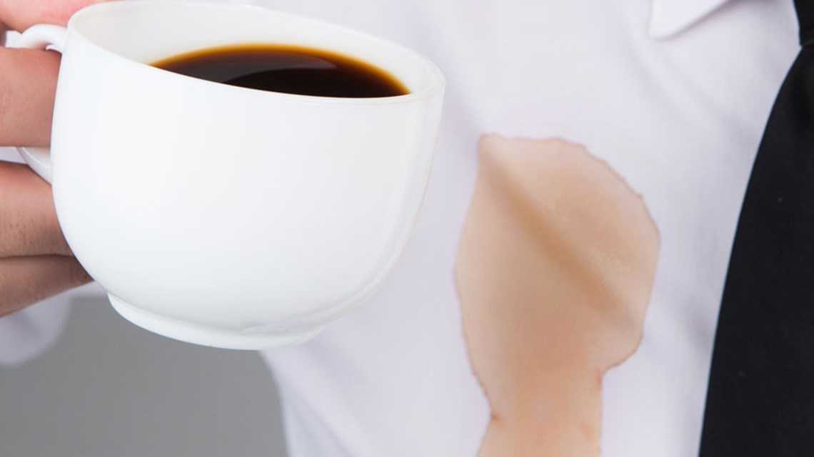 Как отстирать кофе с одежды