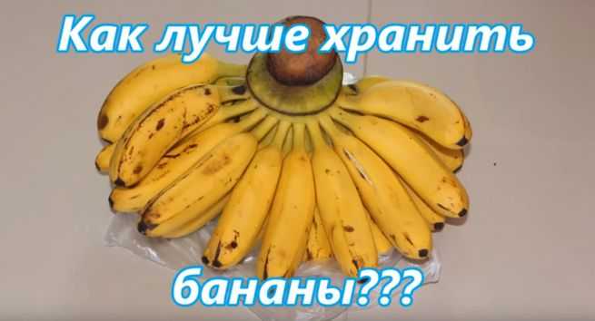 Как хранить бананы, чтобы они не чернели в домашних условиях