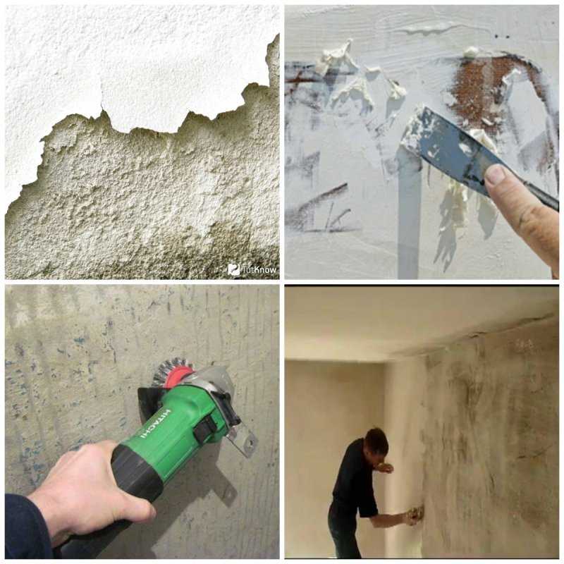 Как снять шпаклевку со стен: все возможные способы и их специфика