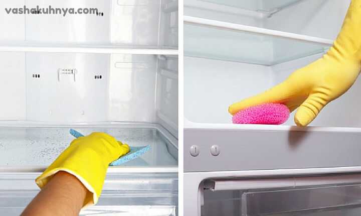 Как вымыть холодильник внутри?