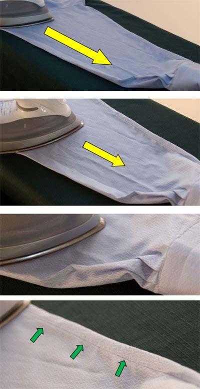 Сжатие одежды после стирки