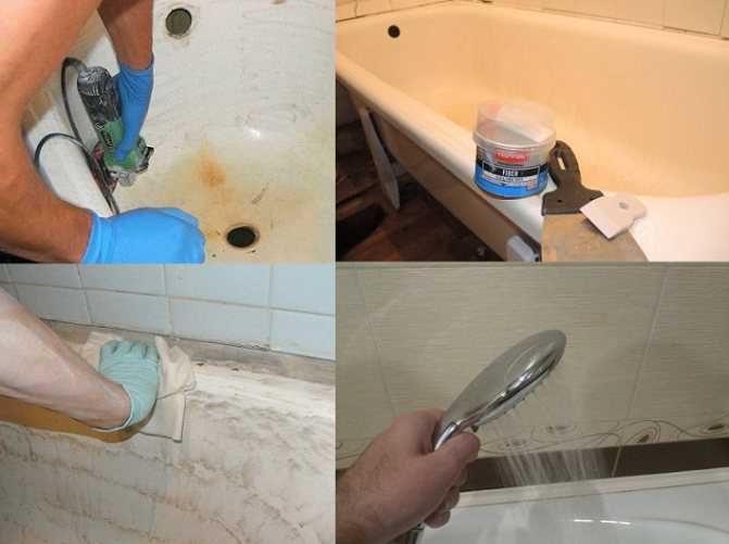 Заделать скол эмали покрытия ванн – сделаем это правильно