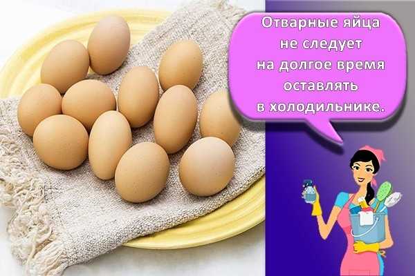 Сколько хранятся вареные яйца в холодильнике