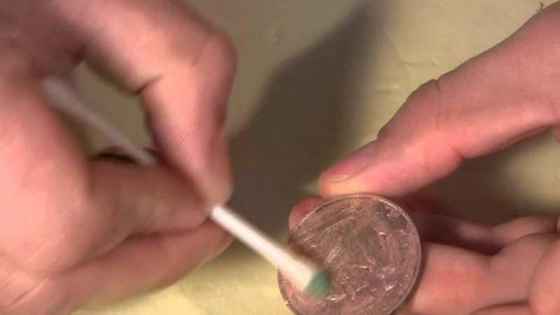 Быстрый способ очистить монету от ржавчины и окисления