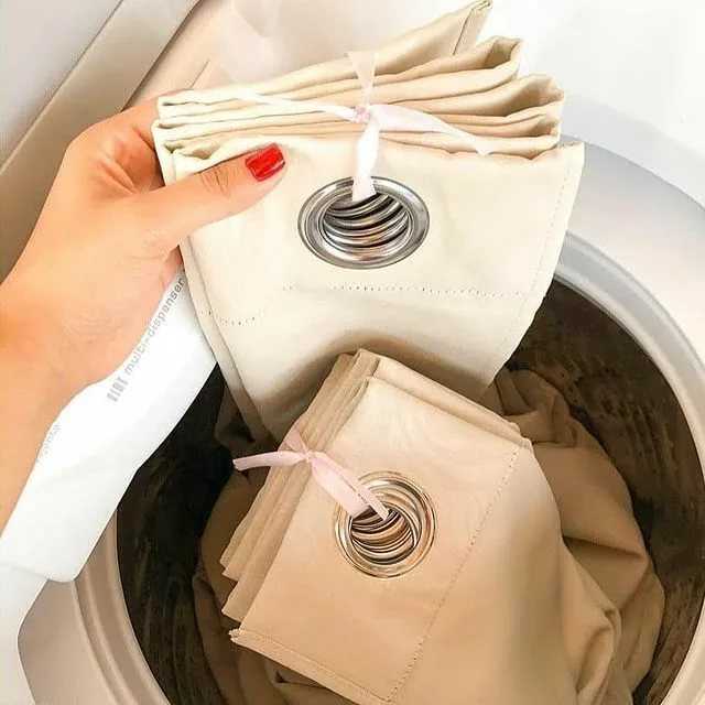 Как стирать шторы в стиральной машине автомат: на каком режиме это делать