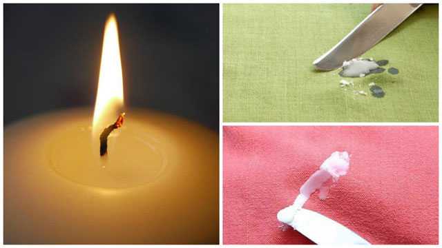 Как вывести воск от свечи с одежды: простые методы